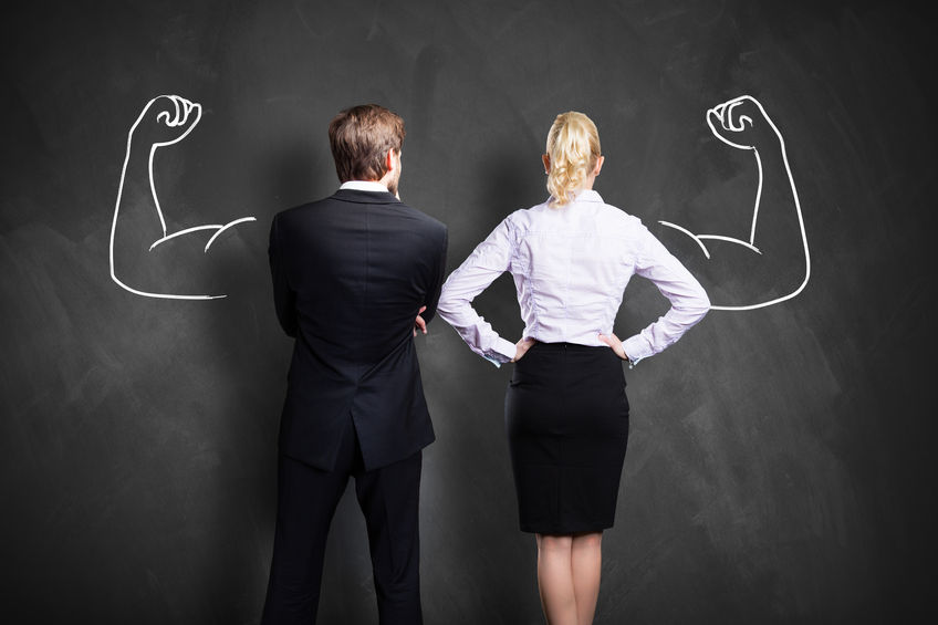 41097290 - businesspeople with drawing symbolizing power of a team